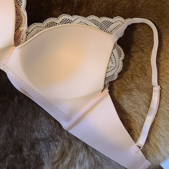Adrienne vittadini studio bra pink white new - Picture 6 of 12